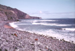 Beach at mouth of Hottentott Gulch