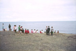 Islanders watching the longboats