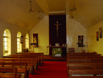 Inside church