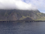 The crater and lavafield.