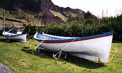 The famous Tristan longboat.